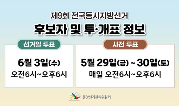 제9회전국동시지방선거후보자및투개표정보